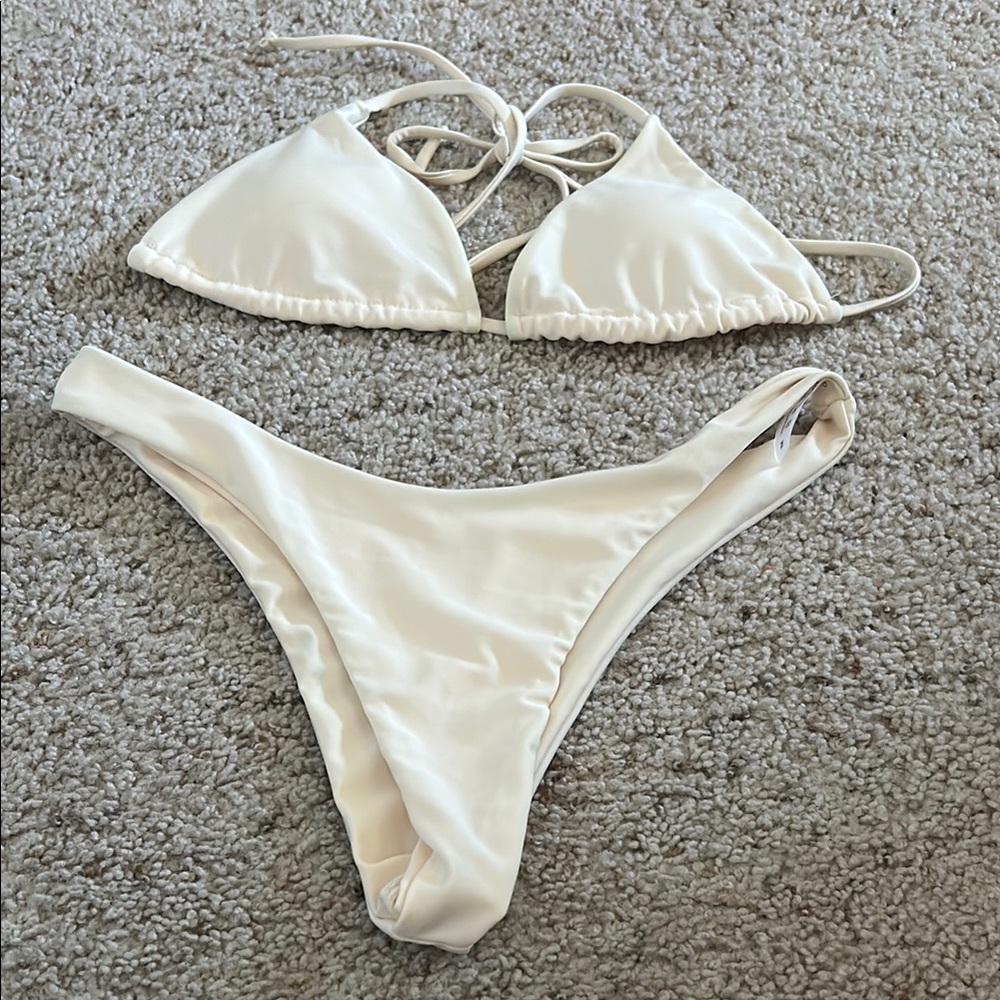 Cream Bikini Set